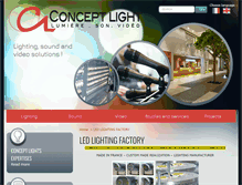 Tablet Screenshot of conceptlight.fr